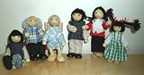 Maxim 6 Pc Family Dolls Asian