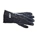 Global Glove 600 PVC Economy Interlock Liner Glove, Chemical Resistent, 12" Length, Extra Large, Rough, Black (Case of 72)