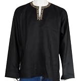 Mens Embroidered Casual Cotton Kurta Chest 42 inches