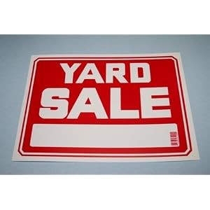 2 Pieces Yard Sale Vinyl Sign - Garage Sale