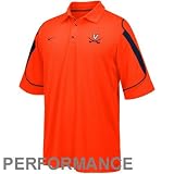 Nike Virginia Cavaliers Orange Stiff Arm 2008 Coaches Sideline Polo