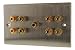 Fisual Stainless Steel Speaker Wall Plate - 4.1