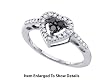14k Genuine 1/3 Ctw. Black and White Diamond Promise Heart Ring