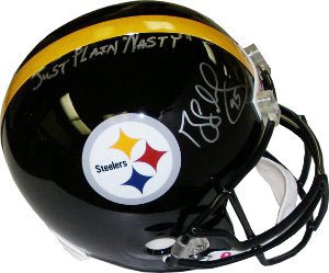 Greg Lloyd Signed Steelers Full Size Replica Helmet - Just Plain Nasty