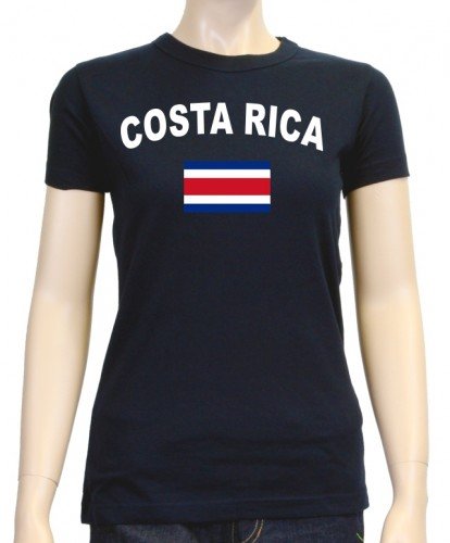 Costa Rica T-Shirt girly Navy, Gr.M