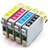 Epson Compatible T0715 (T711-T714)  Full Set of High Yield (19ml) Black/Cyan/Magenta/Yellow Ink Cartridges for Epson Stylus D78 D92 D120 DX4000 DX4050 DX4400 DX4450 DX5000 DX5050 DX6000 DX6050 DX7000F DX7400 DX7450 DX8400 DX8450 DX9400P S20 SX100/SX105 SX200 SX205 SX400 SX405 SX600FW Office B40W BX300F BX600FW.