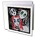 mimulux Dark Art - The Fearsome Threesome ghouls ghoul women sisters darkness gothic gothica acrylic painting - Greeting Cards-12 Greeting Cards with envelopes