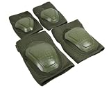 Matrix Bravo Advanced Neoprene Tactical Knee and Elbow Pad Set - OD Green