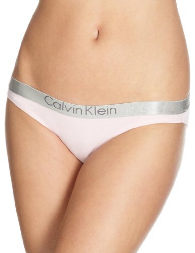Calvin Klein underwear Damen Slip D1568E Metallic Chrome Logo Cotton Bikini, Gr. 36 (S), R Preisvergleich