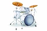 Mapex Saturn Series Walnut and Maple Studioease 6-Piece Drum Set in Arctic White Lacquer Finish