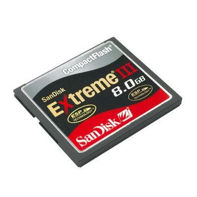 SanDisk 8 GB Extreme III CF Card SDCFX3-008G-A31  (Retail Package)