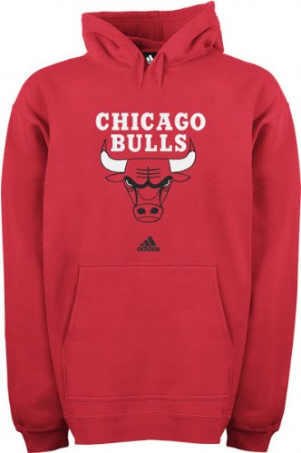 adidas Chicago Bulls Red Primary Logo Hoody Sweatshirt (X-Large)