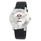 NFL Men's SF20010 San Francisco 49ers Team Player Black Leather Watch