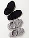 Vero Monte 4 Pairs Mens No Show Boat Shoe Liners *Heel Silicon Non-Slip Grips*
