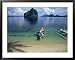 Bangka (Boat) Leaves Shores of Malapacao Island, Bacuit Archipelago, Palawan, Philippines Lonely Planet Collection Framed Art Poster Print by John Pennock, 39x31