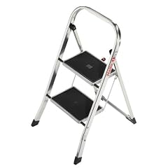 Hailo 4392-801 Alu-Klapptritt K30 - 2 Stufen mit Anti-Rutschmatten