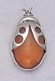 Ladybug with Amber Pendant