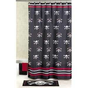 Pirate Skull Shower Curtain: Kitchen  Dining