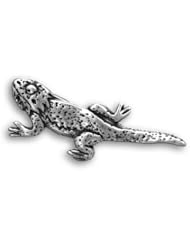Sterling Silver Bearded Dragon Pin by The Magic Zoo