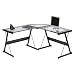 Room Essentials L-Shaped Glass Desk