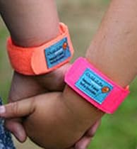 Velcro Reuseable Childrens Identity Band Pink