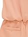 Allegra K Women Round Neck Sleeveless Cut Out Back Casual Romper M Pale Pink