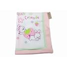 Baby Girl Pink Rabbit Design Fleece Pram Blanket Bedding (Ideal Gift)