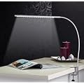 Lunartec Voll schwenkbare LED-Schreibtisch-Lampe aus Metall