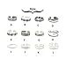 JQUEEN Silver Plated Plain Adjustable Daisy Toe Ring Band Set,One Size Fits All Flexible