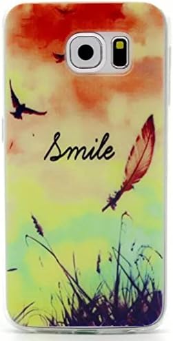 S6 Case, Galaxy S6 Case, KYZ Red Fashion Bumper TPU Soft Case Rubber Silicone Skin Protective Back Cover for Samsung Galaxy S6 Cell Phone