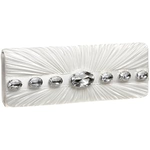 Jessica McClintock East/West Satin Fold Over Clutch