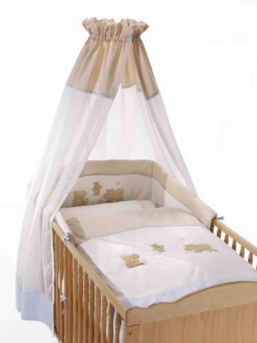 Easy Baby 400-72 Bettset Hippo Natur blau Preisvergleich