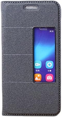 TOOPOOT(TM) Flip Stand Magnetic Leather Cover Skin Case For Huawei Honor 6 (Black)