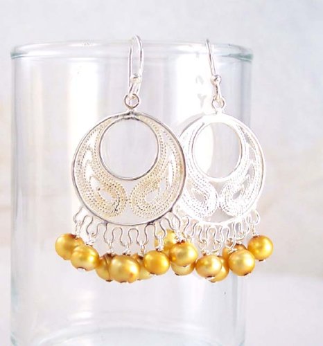 Click here to buy Bohemian Sterling Silver & Pearl Earrings.