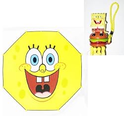 Spongebob Squarepants Smile Collapsible Umbrella With 3D Handle