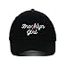Brooklyn Girl Embroidered SOFT Unstructured Adjustable Hat Cap Black