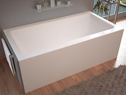 Spa World Venzi Vz3060shr Madre Rectangular Soaking Bathtub, 30x60, Right Drain, White
