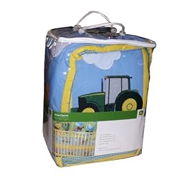 Scene Weavers Pickles John Deere 4-Piece Crib Set - Down On The Farm Design