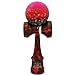 Full Rubberized Red Sea Marble Kendama With Extra String