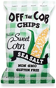 Sweet Corn Sea Salt Chips, Non GMO 12 Oz (3 PACK)