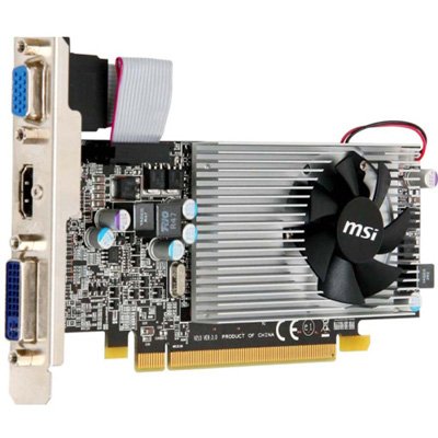 MSI ATI Radeon HD5550 1 GB DDR3 VGA/DVI/HDMI Low-Profile PCI-Express Video Card R5550-MD1G