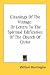 Gleanings of the Vintage: Or Letters to the Spiritual Edification of the Church of Christ