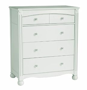 Disney Princess 4-Drawer Dresser, White