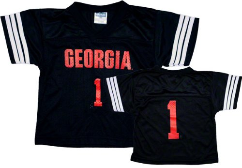 Georgia Bulldogs Youth Black Football Jersey