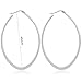 Areke Stainless Steel Oval Teardrop Hoop Earrings For Women,Hypoallergenic Huggie Rose Gold Black Silver