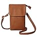 MINICAT Roomy Pockets Series Small Crossbody Bags Cell Phone Purse Wallet for Women(Brown)