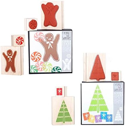 Yellow Owl Holiday Stamp Set, Gingerbread Man and Christmas Tree