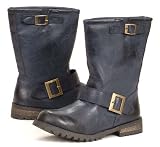 DESIGNER Womens Ankle-High Riding BLUE Classy Boot