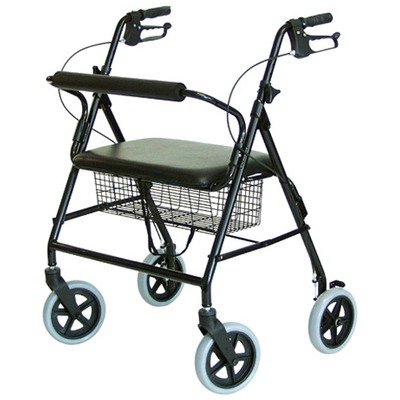 Graham Field Walkabout Four-Wheel Imperial Rollator Black