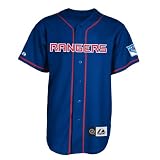 NHL Men's New York Rangers Short Sleeve Button Front Replica Jersey (Pro Royal/Pro Scarlet, X-Large)